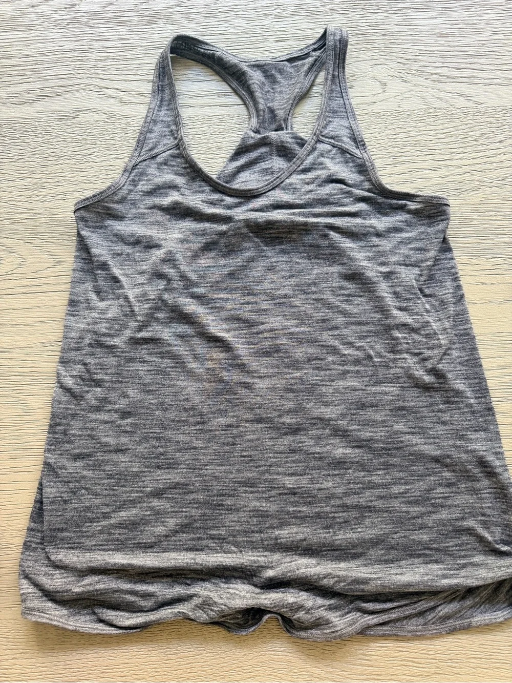 lululemon athletica Heather Black Racerback Tank